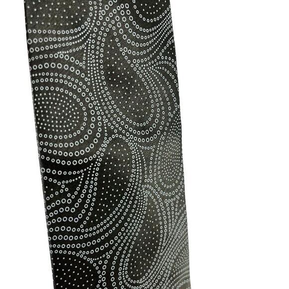 Perry Ellis Portfolio Mens Gray Olive Paisley 100% Silk Hand Made Necktie Tie - Picture 7 of 16